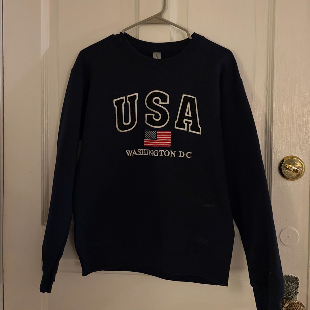 Navy blue cotton Ralph Lauren inspired sweatshirt